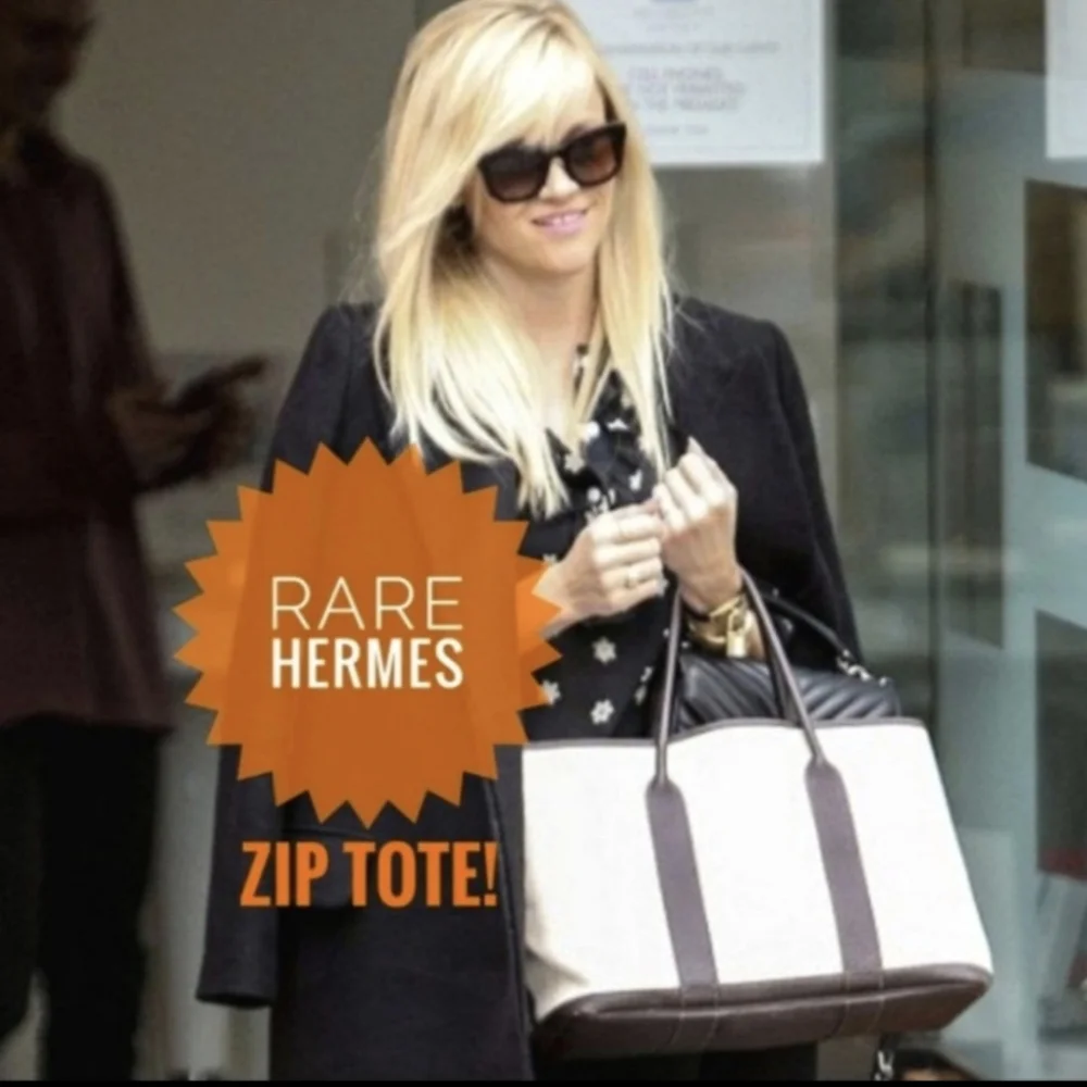 ā¤ļøSALEā¤ļøHermes Zipper Tote - Picture 1 of 13